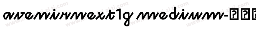 avenirnext1g medium字体转换